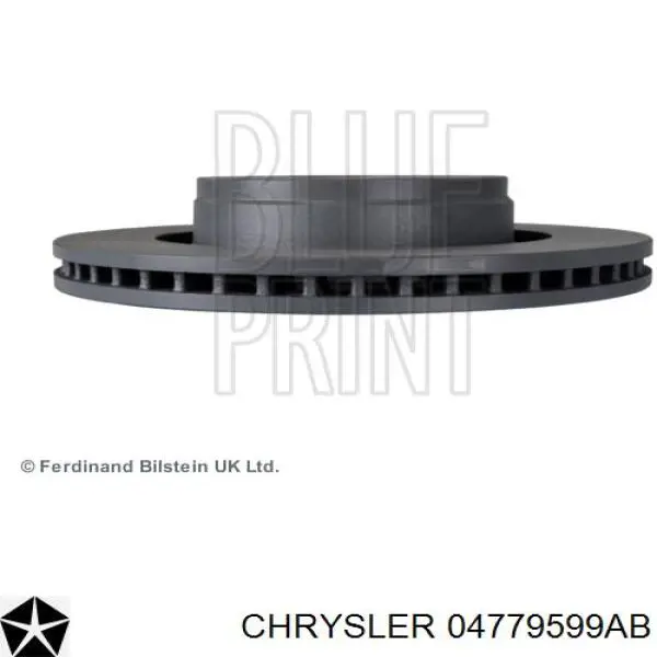 Передние тормозные диски 04779599AB Chrysler