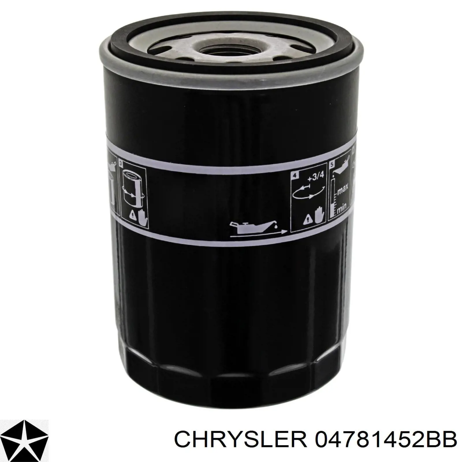 04781452BB Chrysler filtro de óleo