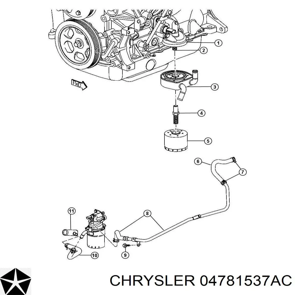  Chrysler 04781537AC цена, от 77.76 USD