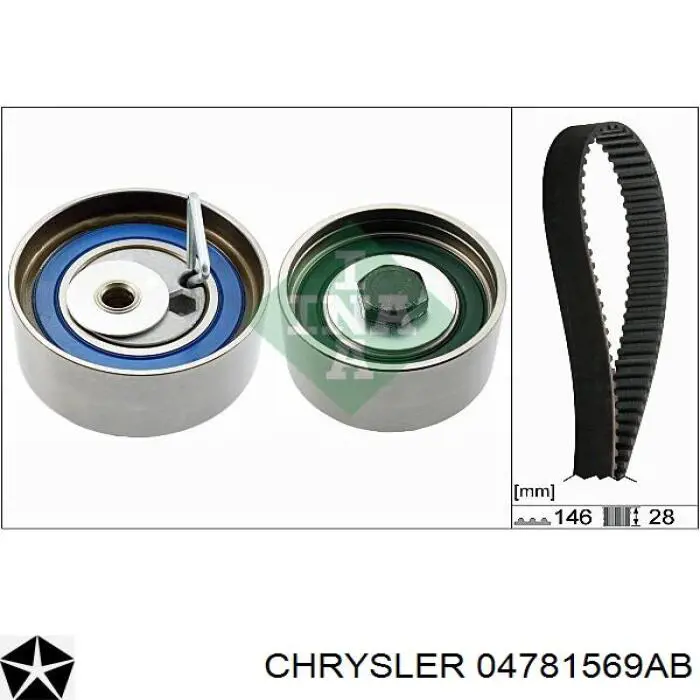 Паразитный ролик ГРМ 04781569AB Chrysler