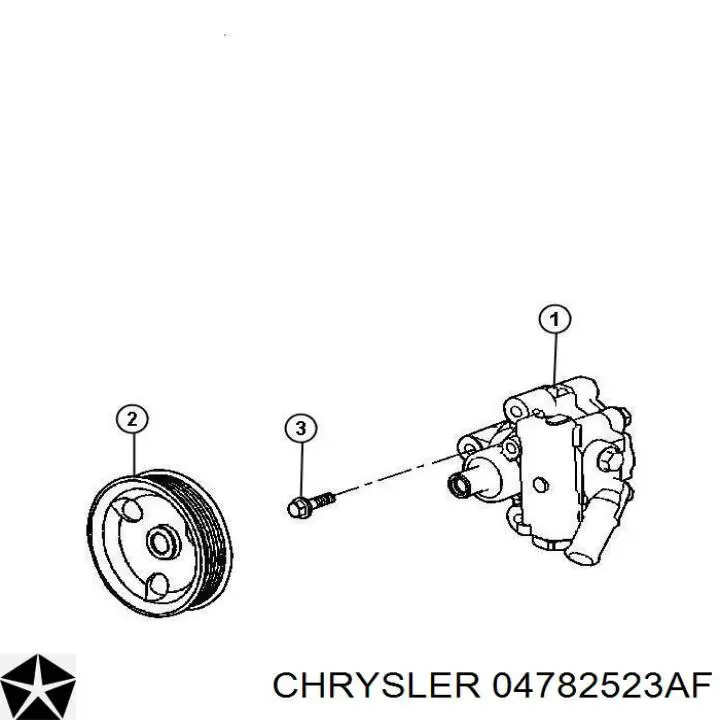 Насос гидроусилителя руля (ГУР) на Chrysler 300 