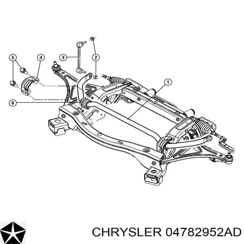 Тяга переднего стабилизатора Chrysler 04782952AD цена, от 18.82 USD