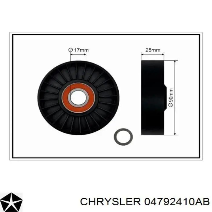 Роликовий модуль натяжителя ремня Chrysler 04792410AB цена, от 9.96 USD