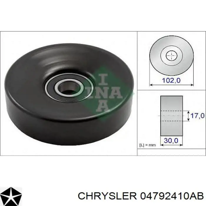 Купить 04792410AB Chrysler Натяжитель приводного ремня