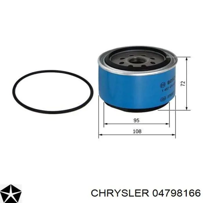 04798166 Chrysler топливный фильтр