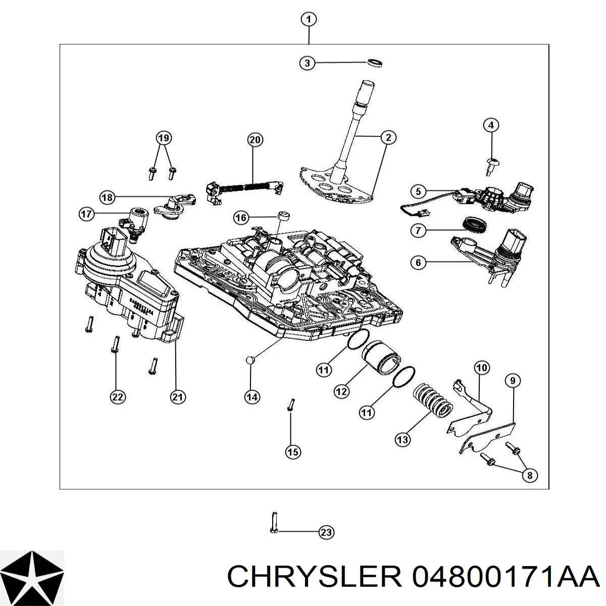 Купить 05143151AA Chrysler Соленоид автоматической коробки передач