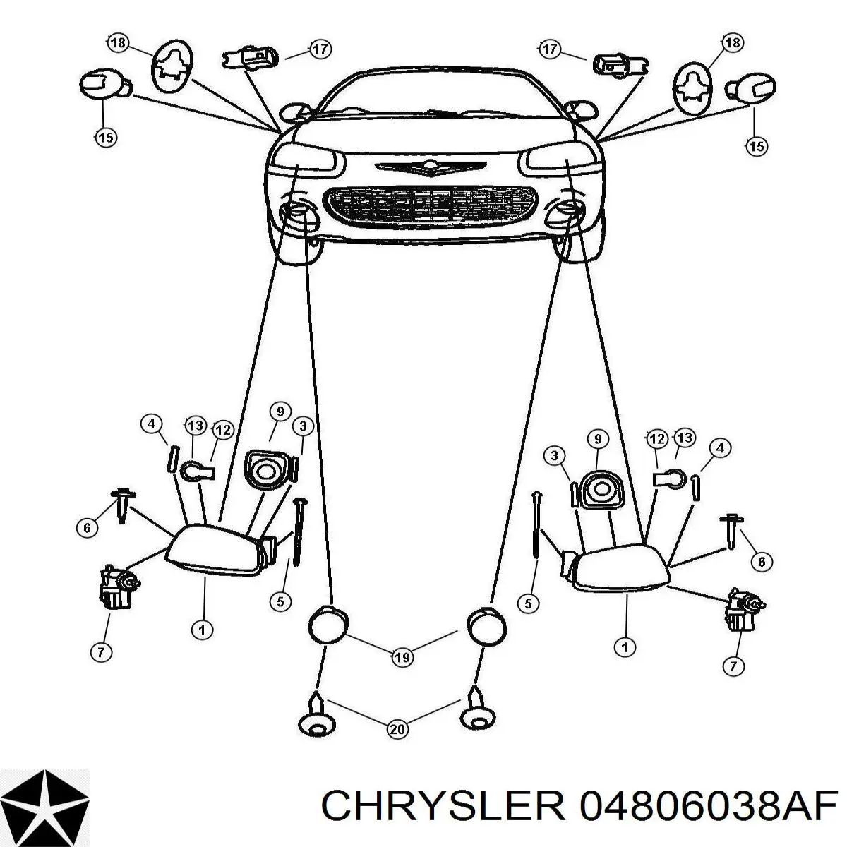 4806038AA Chrysler 