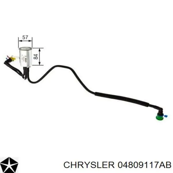 Купить 04809117AB Chrysler Фильтр-отстойник топлива грубой очистки