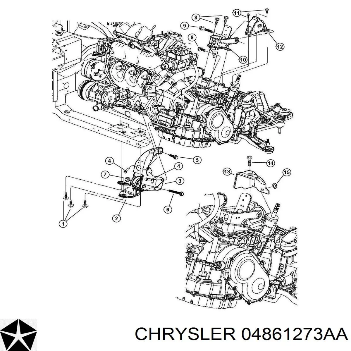 Левая подушка двигателя 400643 Maxgear