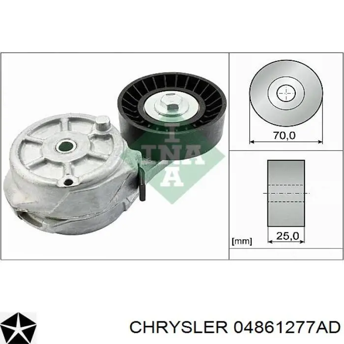 04861277AD Chrysler Натяжитель клинового ремня