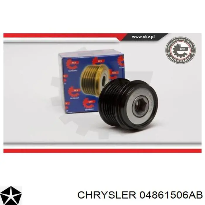 Инерционный шкив Chrysler 04861506AB цена, от 4.47 USD