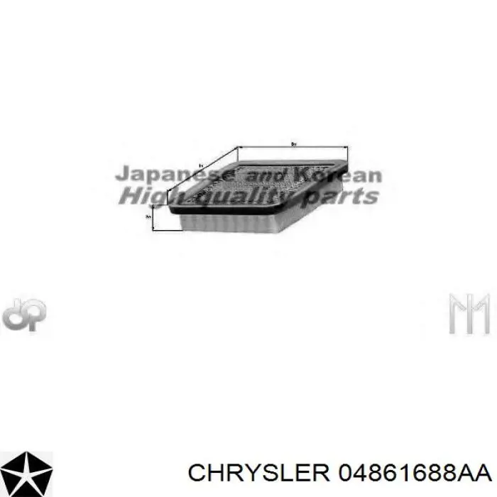 Купить 04861688AA Chrysler Автомобильный фильтр воздуха