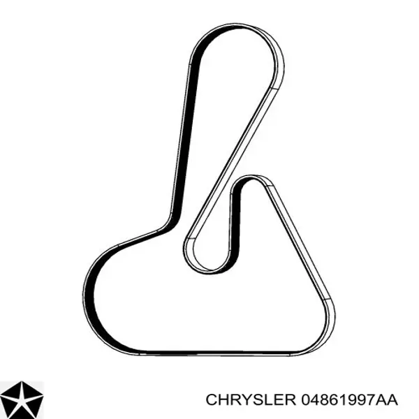Ремень генератора 04861997AA Chrysler