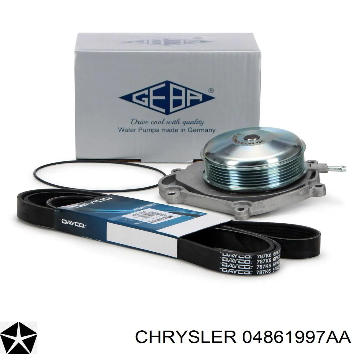 Клиновый ремень Chrysler 04861997AA цена, от 17.42 USD