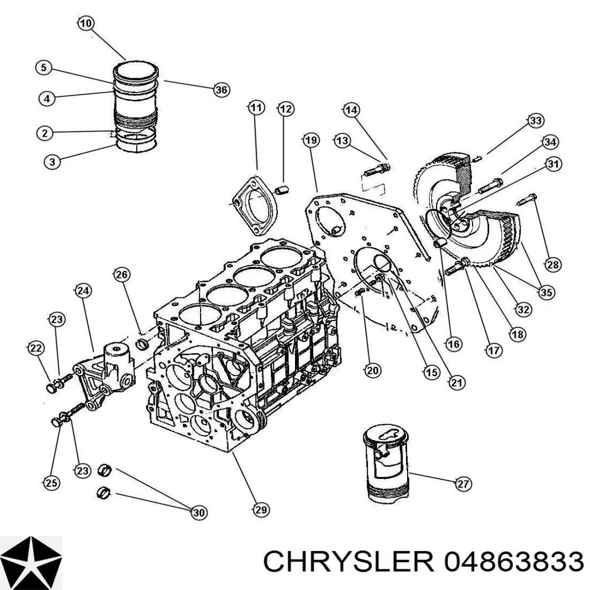  Chrysler 04863833 цена, от 11.67 USD