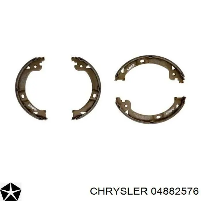 04882576 Chrysler колодки ручника (стояночного тормоза)