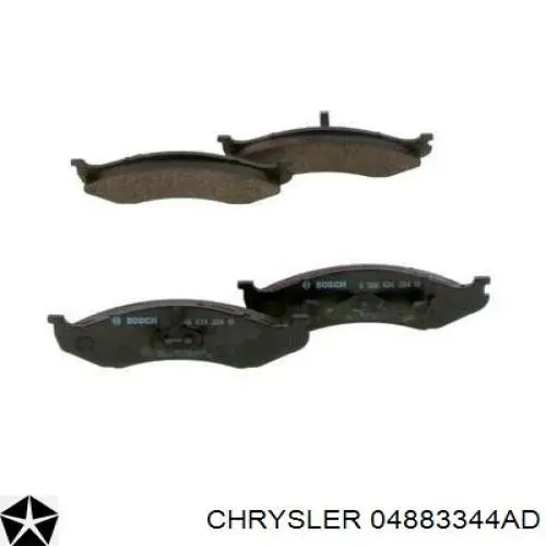 Передние тормозные колодки 04883344AD Chrysler