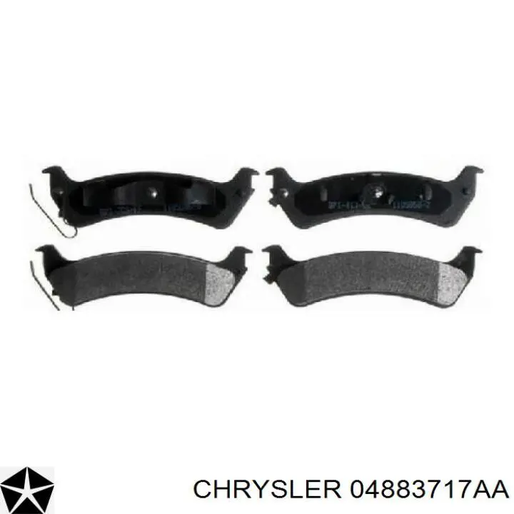 Задние тормозные колодки 04883717AA Chrysler
