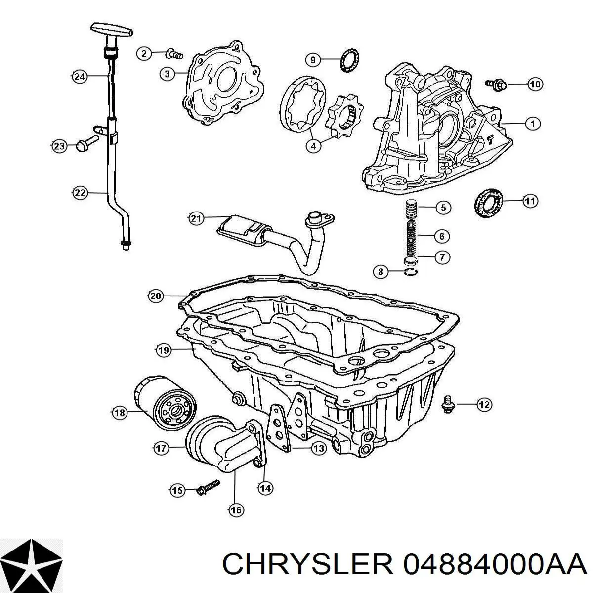  04884000AA Chrysler