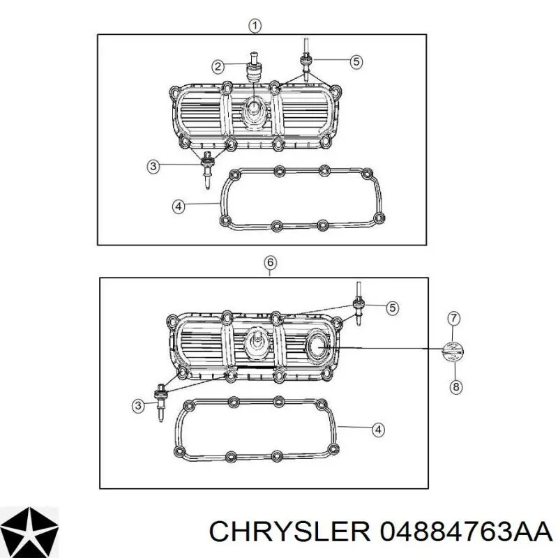  Chrysler 4884763AA цена, от 2.53 USD