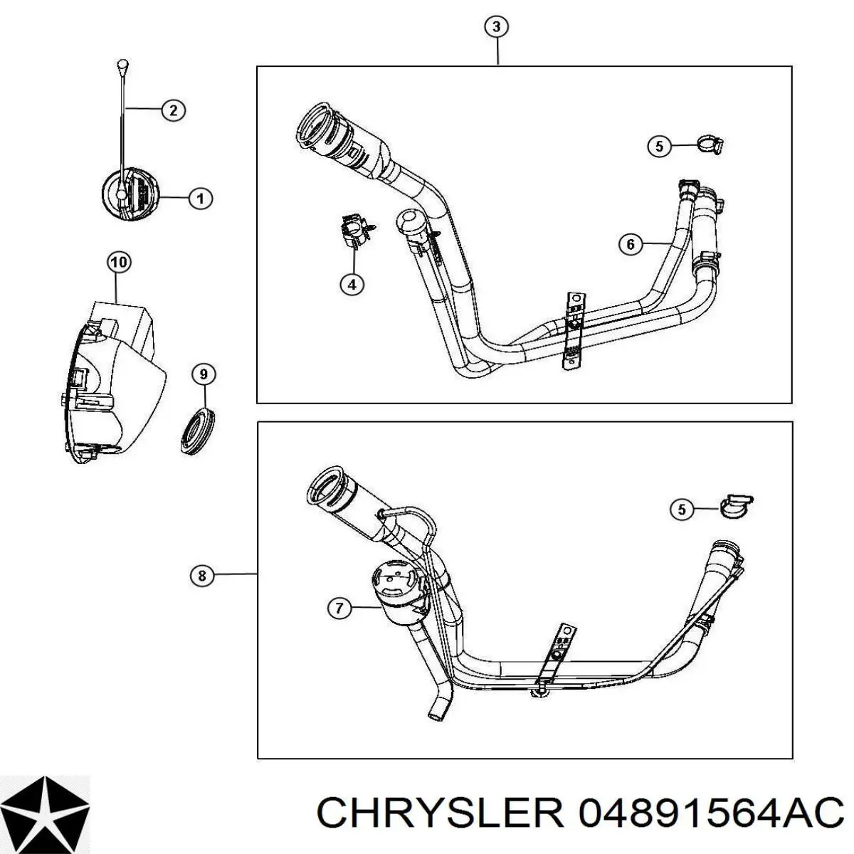  Chrysler 4891564AA цена, от 14.11 USD