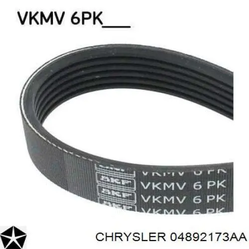 Клиновый ремень Chrysler 04892173AA цена, от 12.87 USD