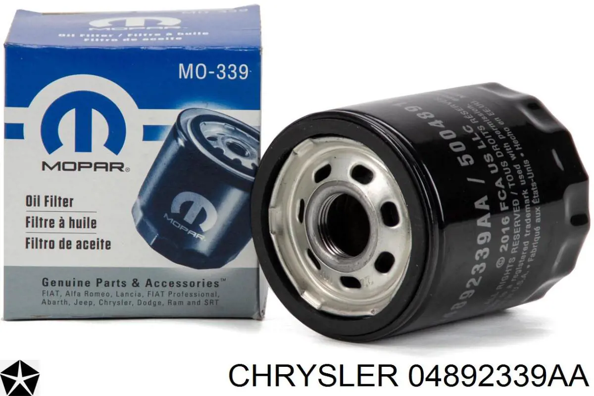 04892339AA Chrysler filtro de óleo