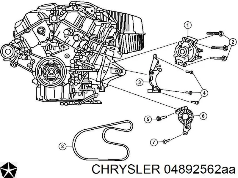 04892562AA Chrysler 