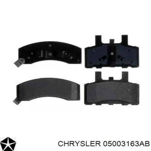 Передние тормозные колодки 05003163AB Chrysler