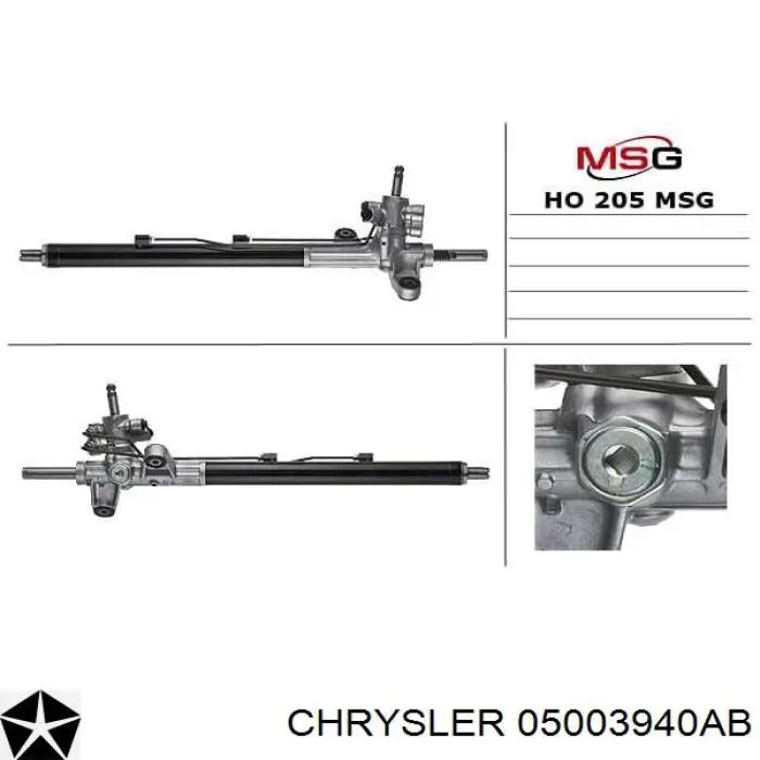 Купить 05003940AB Chrysler Рулевая рейка