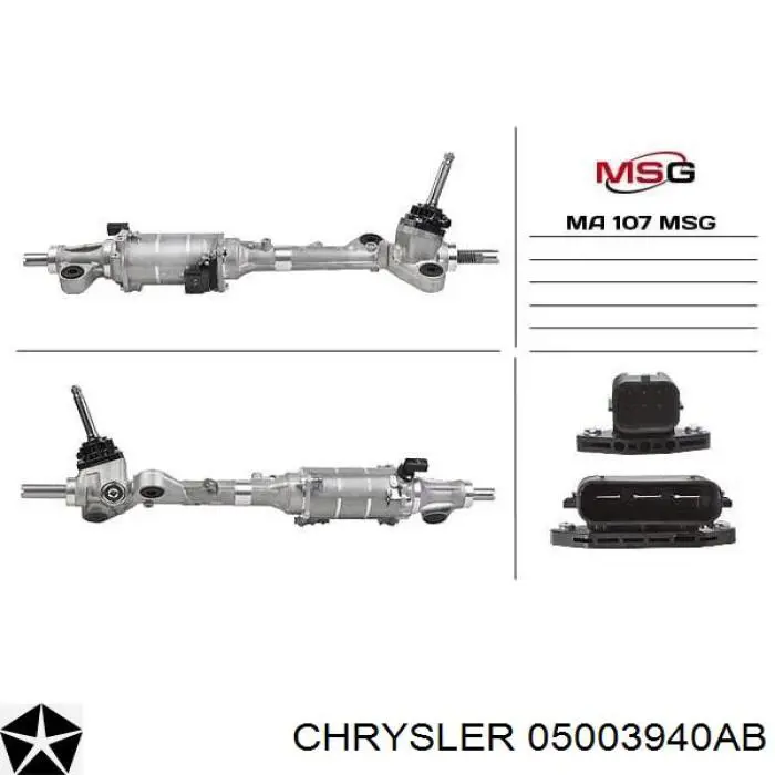 Рулевая рейка 05003940AB Chrysler