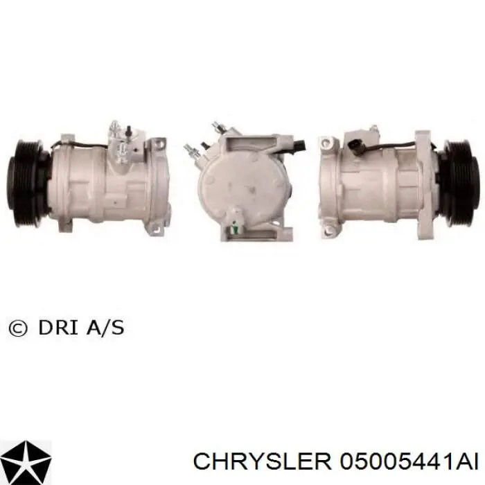 Компрессор кондиционера 05005441AI Chrysler