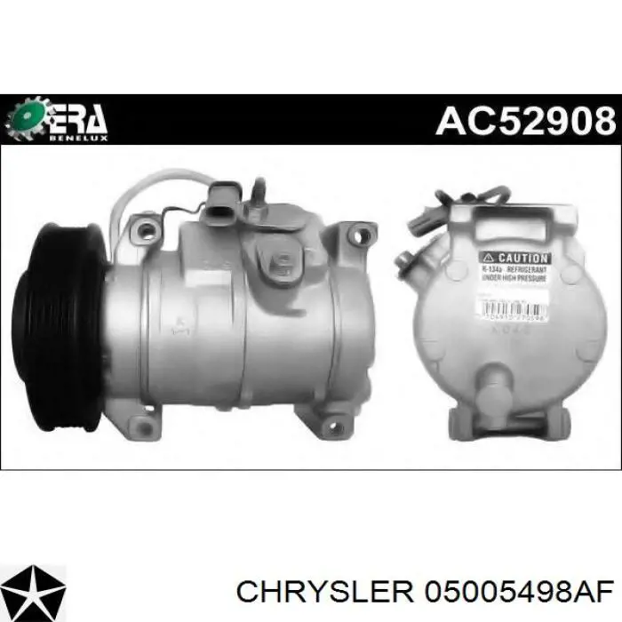 Компрессор системы кондиционирования Chrysler 05005498AF цена, от 242.55 USD