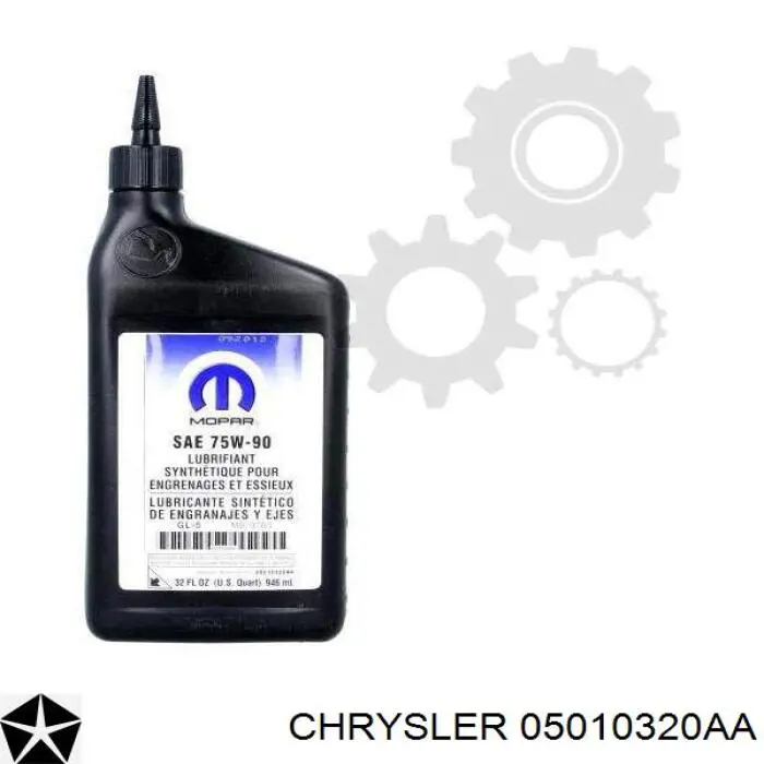  Масло трансмиссионное Chrysler Synthetic Gear Lubricant 75W-90 GL-5 0.946 л (05010320AA)