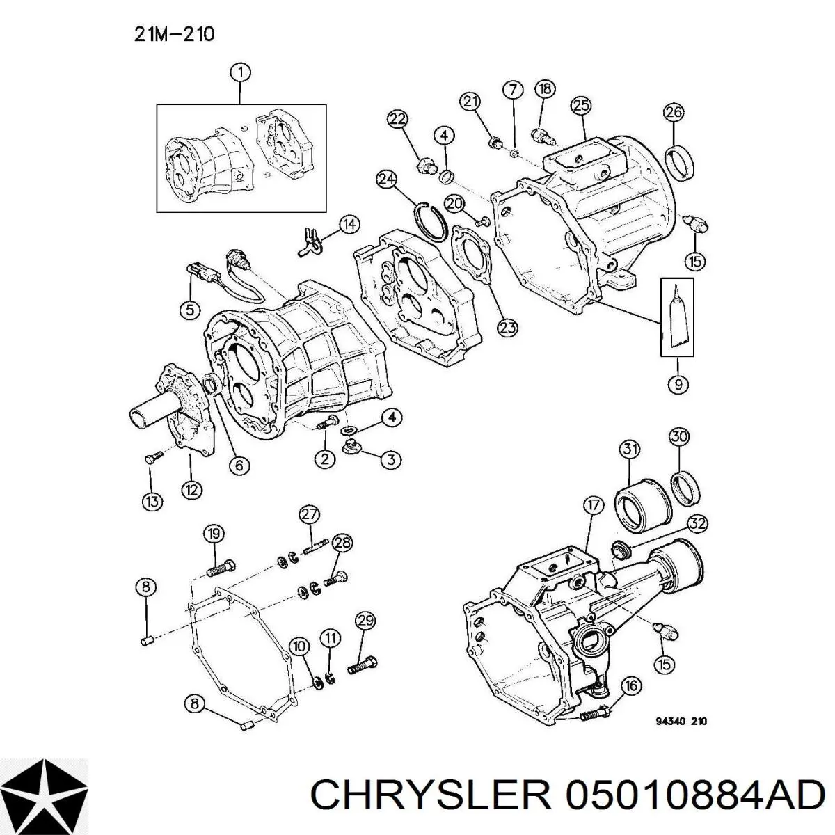Купить K05010884AD Fiat/Alfa/Lancia Герметик прокладок силиконовый