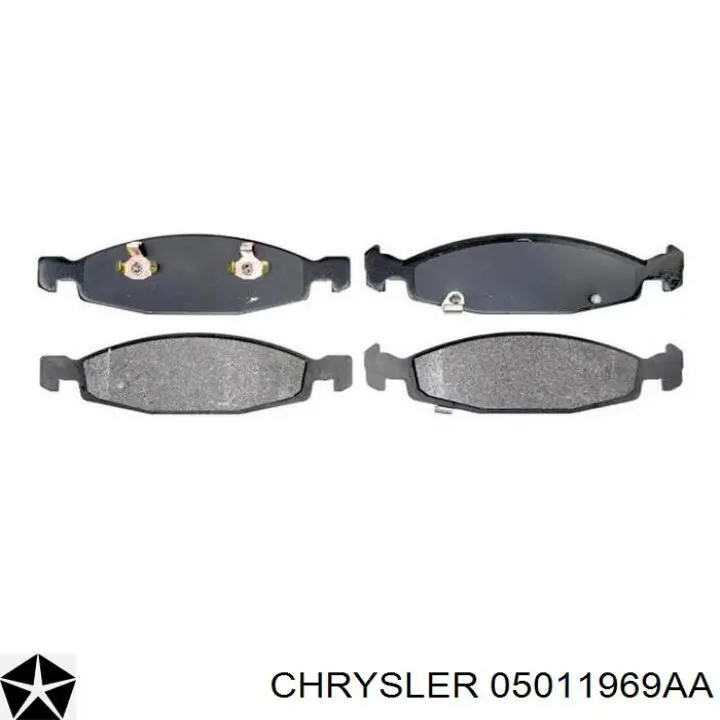 Передние тормозные колодки 05011969AA Chrysler