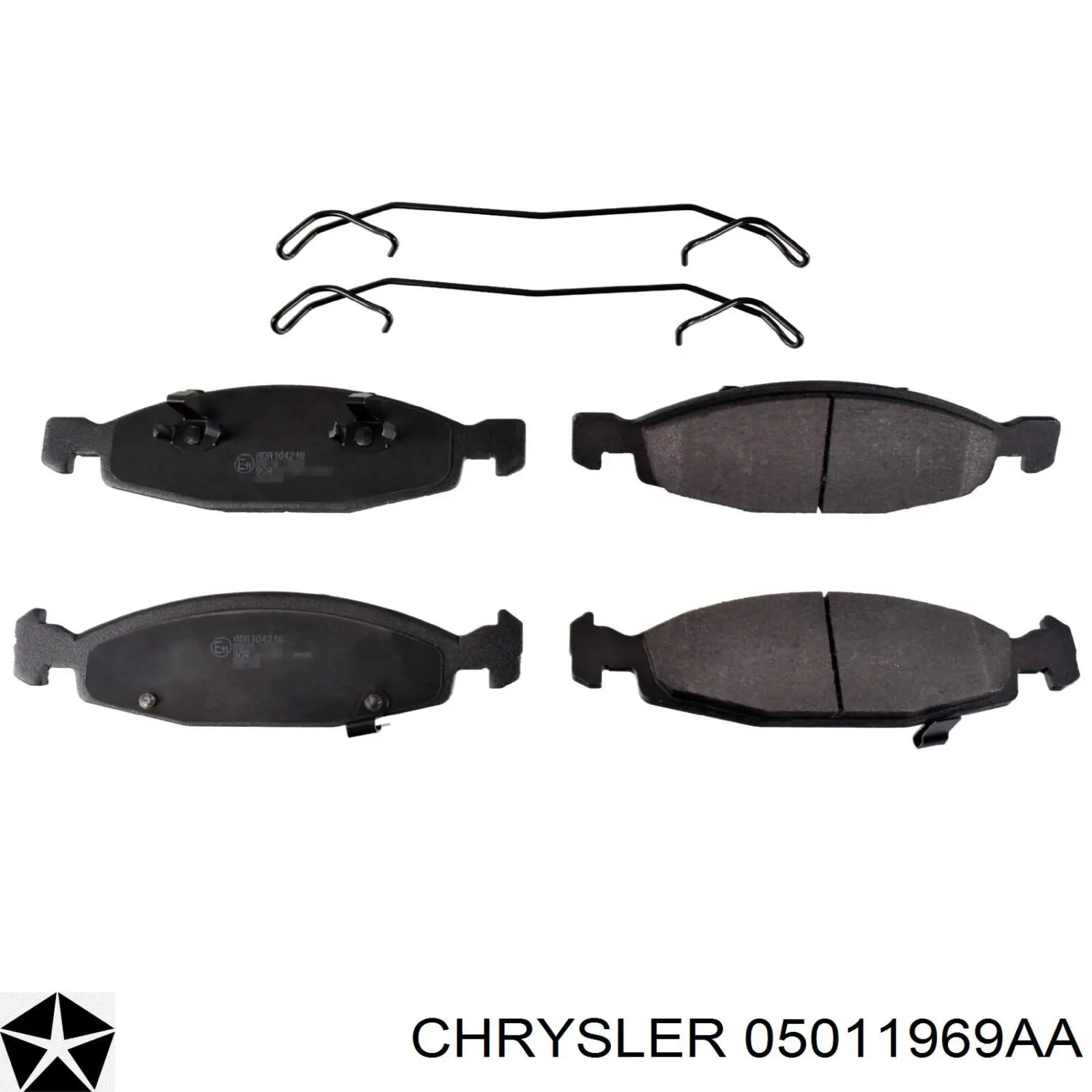 Купить 05011969AA Chrysler Колодки тормозные