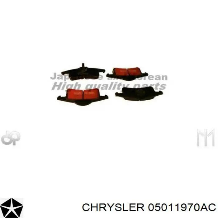 Колодки дисковые  Chrysler 05011970AC цена, от 27.90 USD