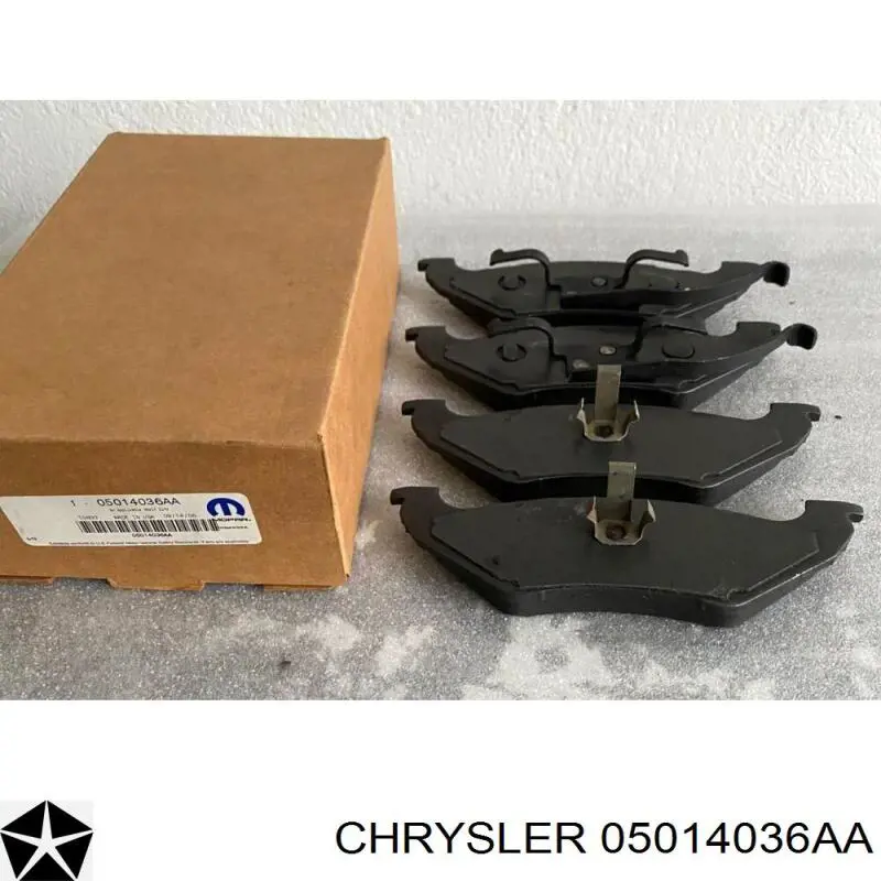 Колодки дисковые  Chrysler 05014036AA цена, от 22.38 USD