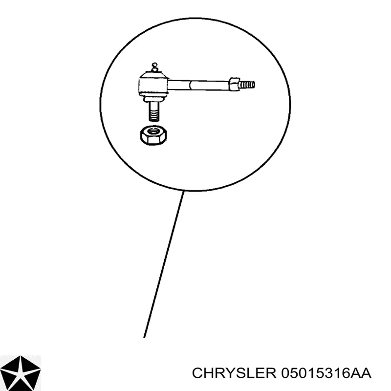 5015316AA Chrysler Наружный наконечник рулевой тяги