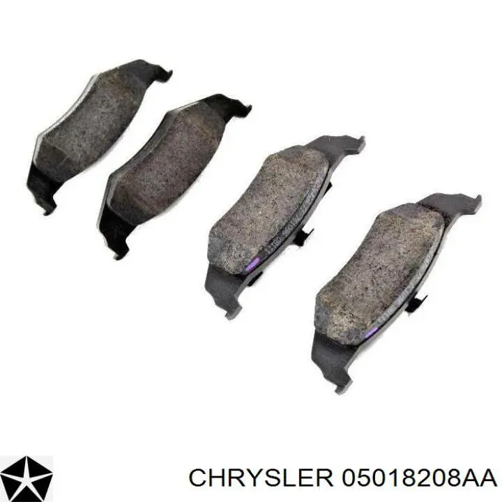 Задние тормозные колодки 05018208AA Chrysler