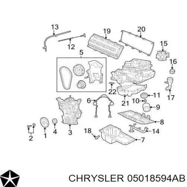 Сальник коленвала задний Chrysler 53020599AB цена, от 28.42 USD