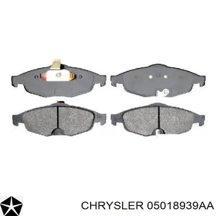 Передние тормозные колодки 05018939AA Chrysler