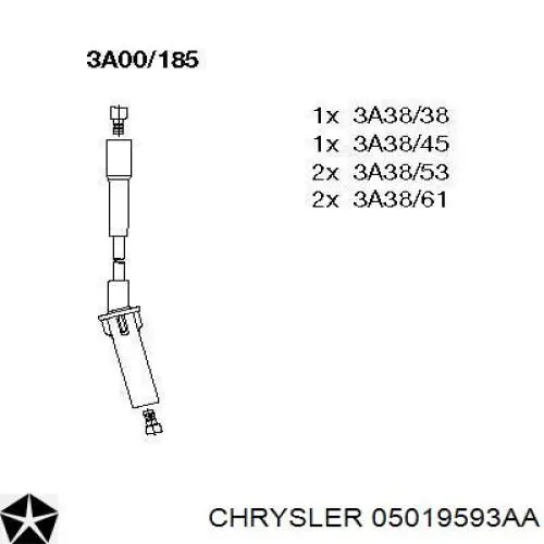 Провода зажигания Chrysler 05019593AA цена, от 43.47 USD