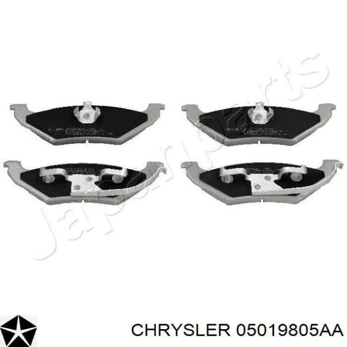 Задние тормозные колодки 05019805AA Chrysler