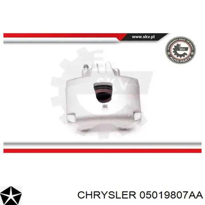 Суппорт тормозной передний правый 05019807AA Chrysler