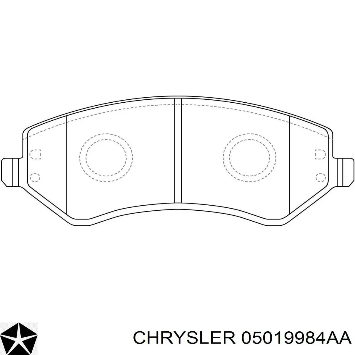 05019984AA Chrysler Колодки передние