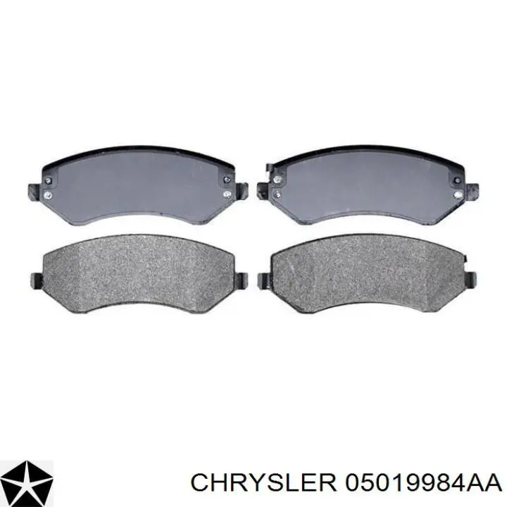 Передние тормозные колодки 05019984AA Chrysler