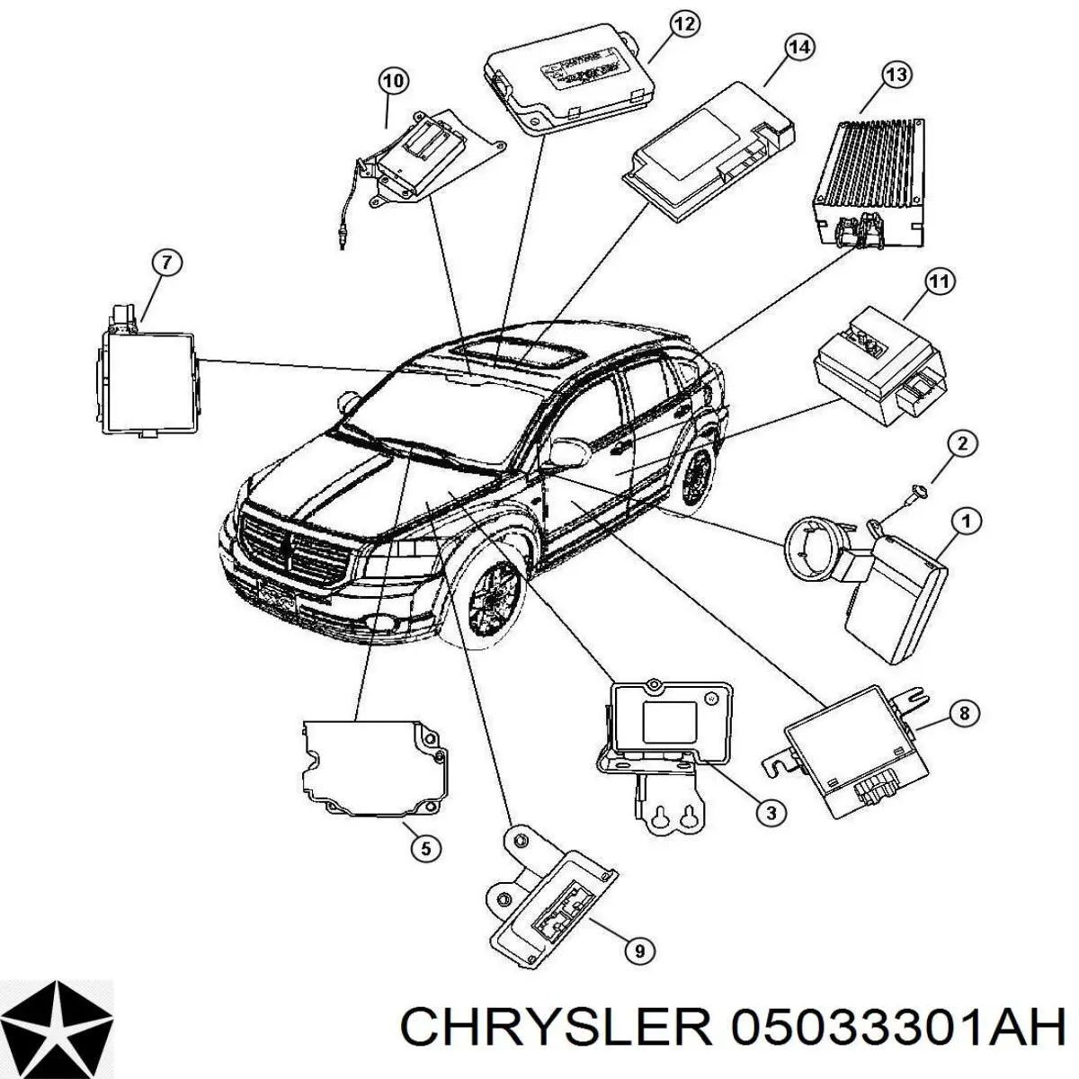 Купить 05033301AI Chrysler Модуль управления (ЭБУ) полным приводом
