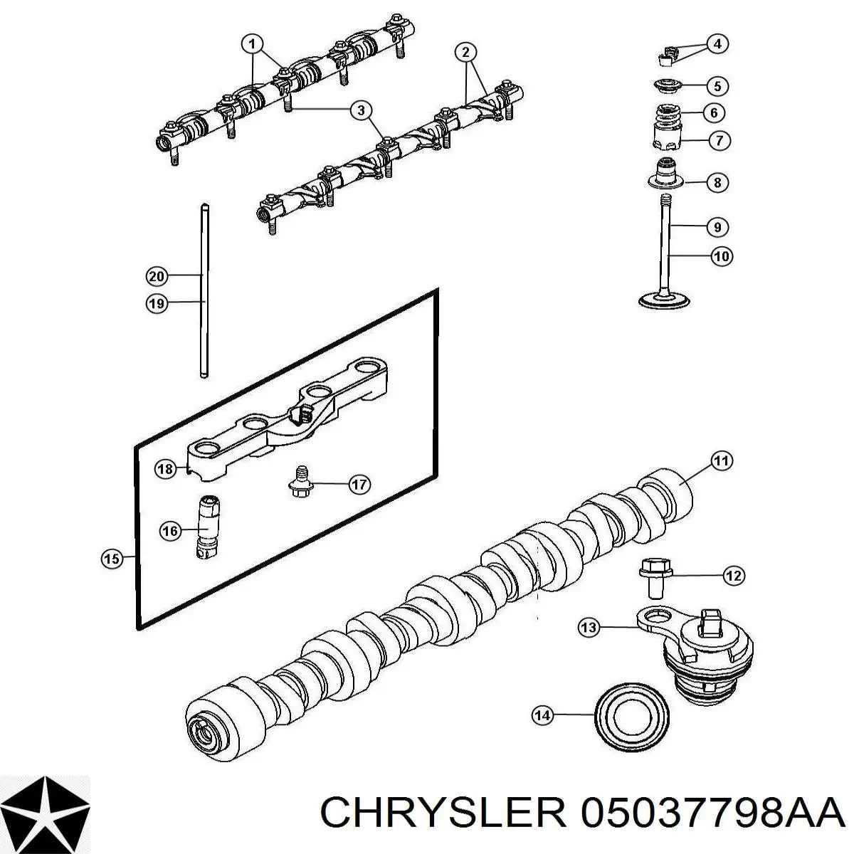  5037798AA Chrysler